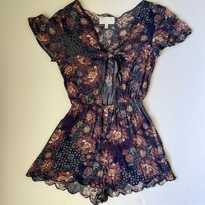 Kendall and Kylie Floral Romper Size Small